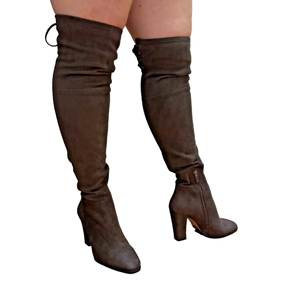 VINCE CAMUTO MADOLEE TAUPE OVER-THE-KNEE BOOTS SIZE 7.5 NWOT